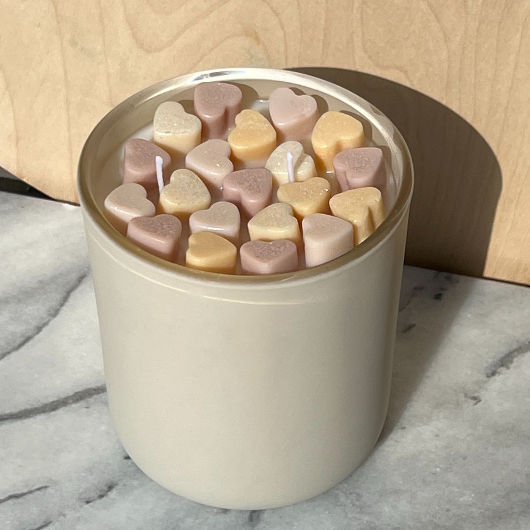 Neutral Melt My Candy Heart Candle