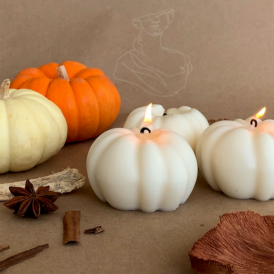 Mini Pumpkin Chai Candles